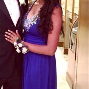 Royal Blue Full Length Prom Dress